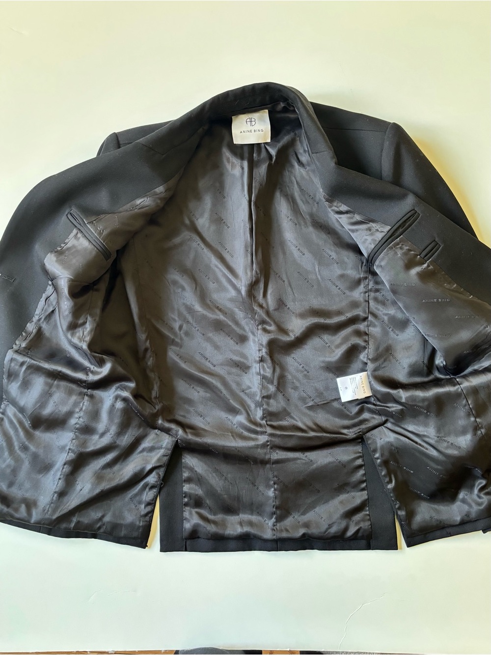 Anine Bing Quinn Blazer | Black | Size S - Picture 6 of 12